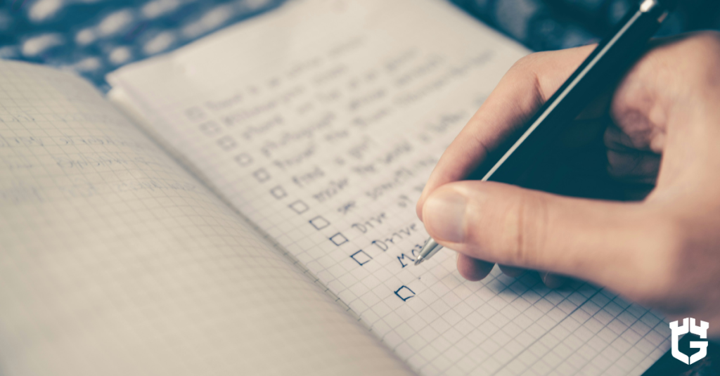 crossed-out checklist