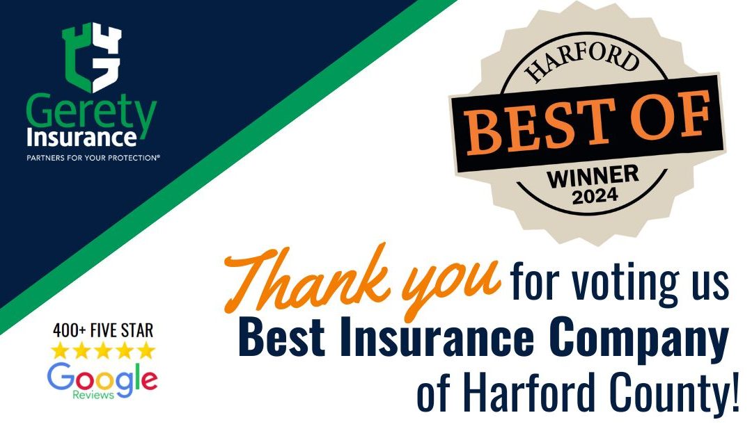 Gerety Insurance Wins Best Insurance Company in Harford County