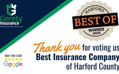 Gerety Insurance Wins Best Insurance Company in Harford County