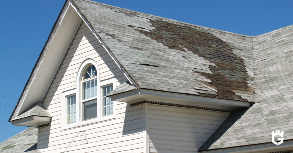 old roof depricating